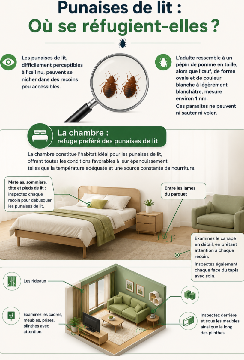 Cachette punaise de lit